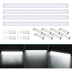 GreenZech (White) 4Pcs 120cm AC85-265V LED Surface Mount Lights 2835SMD LED Batten Linear GreenZech (White) 4Pcs 120cm AC85-265V LED Surface Mount Lights 2835SMD LED Batten Linear