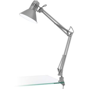 Eglo E27 Modern Silver Adjustable Clip on Desk Light 'FIRMO' Eglo E27 Modern Silver Adjustable Clip on Desk Light 'FIRMO'