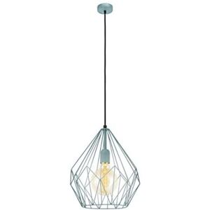 Eglo Carlton 1 Vintage Pendant Lamp, Retro Ceiling Light in Mint Steel, Dining a Eglo Carlton 1 Vintage Pendant Lamp, Retro Ceiling Light in Mint Steel, Dining a
