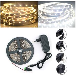 GreenZech (White, AU Plug) 5M SMD 2835 300 LED White/Warm White LED Strip Flexible Light + GreenZech (White, AU Plug) 5M SMD 2835 300 LED White/Warm White LED Strip Flexible Light +