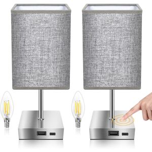 Totofac Touch Bedside Table Lamp Set of 2, Dimmable Touch Control Nightstand Lamps with Totofac Touch Bedside Table Lamp Set of 2, Dimmable Touch Control Nightstand Lamps with