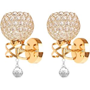 STOEX 2pcs Modern Crystal Wall Light Style Crystal Wall Lamp Nordic Wall Sconce for Be STOEX 2pcs Modern Crystal Wall Light Style Crystal Wall Lamp Nordic Wall Sconce for Be