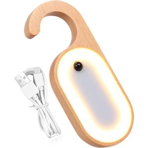 Unbranded Door Knob Night Light Message Lamp - Wooden Portable Motion Sensor Doorknob Me Unbranded Door Knob Night Light Message Lamp - Wooden Portable Motion Sensor Doorknob Me