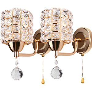 STOEX Modern Wall Lamp Crystal Wall Light Elegant Style Creative Cylinder Wall Sconce - Wall Lamp STOEX Modern Wall Lamp Crystal Wall Light Elegant Style Creative Cylinder Wall Sconce - Wall Lamp