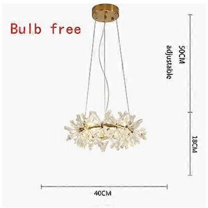 Unbranded (As show, One size) Modern Luxury Crystal LED Chandelier Lighting Remote Nordic Unbranded (As show, One size) Modern Luxury Crystal LED Chandelier Lighting Remote Nordic