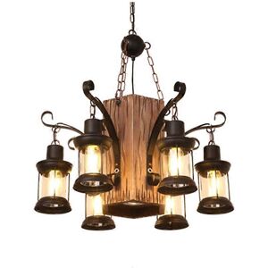 Unbranded (As show, One size) LOFT Retro Old Boat Solid Wood Bar Industrial Pendant Lamps Unbranded (As show, One size) LOFT Retro Old Boat Solid Wood Bar Industrial Pendant Lamps