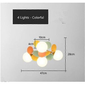 Unbranded (As show, One size) Modern Macaroon Ceiling Chandelier Kids Room Color Pendant L Unbranded (As show, One size) Modern Macaroon Ceiling Chandelier Kids Room Color Pendant L