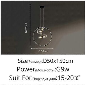 Unbranded (Cool White, C 5heads) Modern LED Glass Ceiling Chandeliers Nordic Kitchen Dini Unbranded (Cool White, C 5heads) Modern LED Glass Ceiling Chandeliers Nordic Kitchen Dini