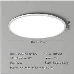 Unbranded (Warm light, 50CM-42W) Full spectrum bedroom lamp ultra-thin led eye protection Unbranded (Warm light, 50CM-42W) Full spectrum bedroom lamp ultra-thin led eye protection