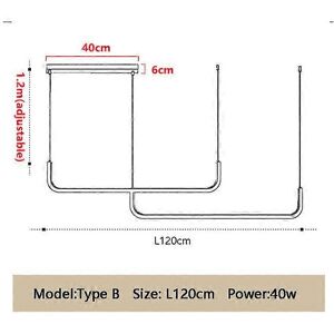 Unbranded (Gold frame-Warm white, L90cm) Nordic LED Ceiling Chandelier Dimmable Dining Roo Unbranded (Gold frame-Warm white, L90cm) Nordic LED Ceiling Chandelier Dimmable Dining Roo