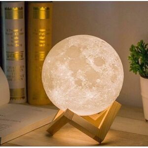 Unbranded (As show, One size) (12cm)Night Light Moon Shape Night Lamp, USB Charging and To Unbranded (As show, One size) (12cm)Night Light Moon Shape Night Lamp, USB Charging and To