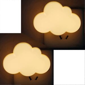Unbranded (As show, One size) 2 pcs LED night light, adult and children's plug-in nigh Unbranded (As show, One size) 2 pcs LED night light, adult and children's plug-in nigh