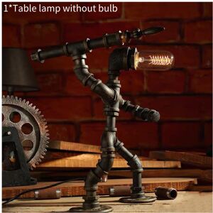 Unbranded (Throw, UK Plug) Retro Water Industrial Pipe Table Lamp Steampunk Robot Desk Lig Unbranded (Throw, UK Plug) Retro Water Industrial Pipe Table Lamp Steampunk Robot Desk Lig