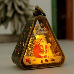 Gaatpot (Triangle Lamp-Bronze Old Man) Christmas decorations pendants retro luminous nig Gaatpot (Triangle Lamp-Bronze Old Man) Christmas decorations pendants retro luminous nig