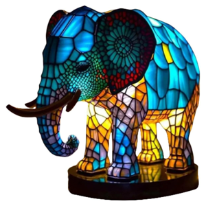 Unbranded Animal Table Lamp Dyed Resin Elephant Lamp Desktop Night Light Unbranded Animal Table Lamp Dyed Resin Elephant Lamp Desktop Night Light