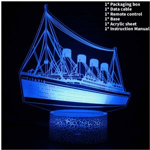 Unbranded (Style G) Titanic 3d Airplane Acrylic Night Light Model Lamp Kids Decor Lights B Unbranded (Style G) Titanic 3d Airplane Acrylic Night Light Model Lamp Kids Decor Lights B
