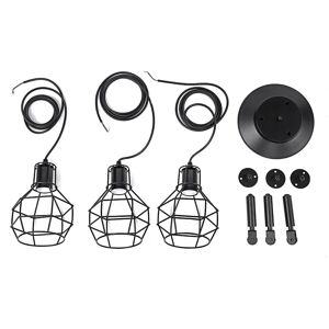 GreenZech (5Heads) 1/3/5 Heads Nordic Style Retro Modern Ceiling Light LED Pendant Lamp Di GreenZech (5Heads) 1/3/5 Heads Nordic Style Retro Modern Ceiling Light LED Pendant Lamp Di