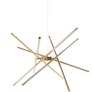 Beliani LED Pendant Lamp PALUN with Dimmer Metal Gold Beliani LED Pendant Lamp PALUN with Dimmer Metal Gold