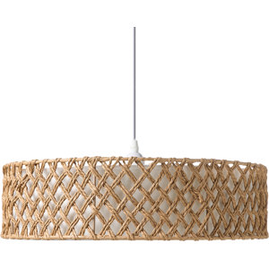 Beliani Pendant Lamp BLONDIN Paper Rope Natural Beliani Pendant Lamp BLONDIN Paper Rope Natural