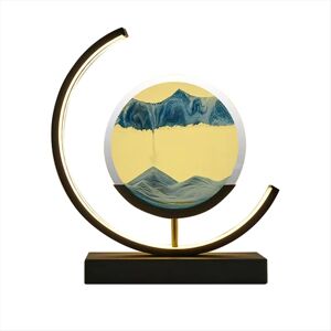 Markenlos LED Moving Sand Art Table Lamp Quicksand Night Light Markenlos LED Moving Sand Art Table Lamp Quicksand Night Light