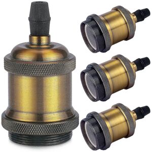 Unbranded Vintage E27 Lamp Socket - Retro Edison Pendant Light - Solid Ceramic Adapter - 4 Unbranded Vintage E27 Lamp Socket - Retro Edison Pendant Light - Solid Ceramic Adapter - 4