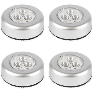 Unbranded Pack of 4 LED Touch Lights, Battery Operated, Stick-On, for Closets, Cabinets, C Unbranded Pack of 4 LED Touch Lights, Battery Operated, Stick-On, for Closets, Cabinets, C