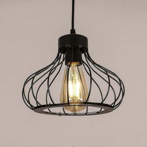 Unbranded Vintage Industrial Metal E27 Pendant Light, Vintage Black Cage Lamp, Metal Shade Unbranded Vintage Industrial Metal E27 Pendant Light, Vintage Black Cage Lamp, Metal Shade