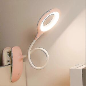 Unbranded (Pink) Dimmable LED Clip-on Reading Light, Eye Protection Table Lamp Unbranded (Pink) Dimmable LED Clip-on Reading Light, Eye Protection Table Lamp