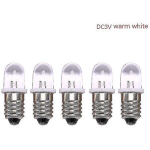 Unbranded 5pcs E10 DC 3V 4.5V LED Bulbs Instrument Indicator Old Fashioned Flashlight Lamp Unbranded 5pcs E10 DC 3V 4.5V LED Bulbs Instrument Indicator Old Fashioned Flashlight Lamp