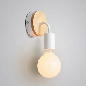 Unbranded Modern E27 Edison Wall Light Contemporary Metal LED Wood Wall Sconce for Bedside Unbranded Modern E27 Edison Wall Light Contemporary Metal LED Wood Wall Sconce for Bedside