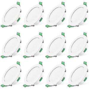 Unbranded Set of 12 7W white LED recessed ceiling spotlights Unbranded Set of 12 7W white LED recessed ceiling spotlights