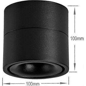 Unbranded 12W LED spotlight, adjustable LED ceiling light, 10 x 10 x 10 cm (black - 4000K) Unbranded 12W LED spotlight, adjustable LED ceiling light, 10 x 10 x 10 cm (black - 4000K)