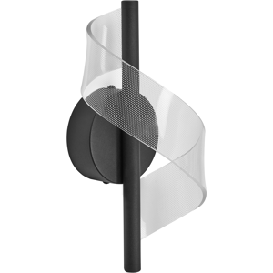 Beliani LED Wall Lamp SARELA Metal Black Beliani LED Wall Lamp SARELA Metal Black