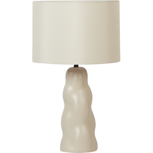 Beliani VILAR Beige Ceramic Table Lamp - Table Light Beliani VILAR Beige Ceramic Table Lamp - Table Light