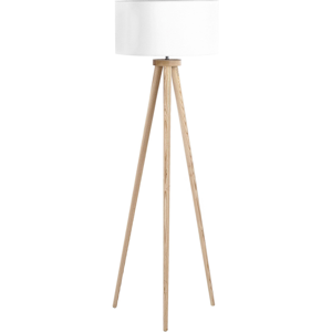 Beliani White Wooden Tripod Floor Lamp - Modern Design - 142cm Beliani White Wooden Tripod Floor Lamp - Modern Design - 142cm