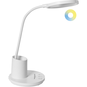 Beliani LED Desk Lamp VELA with Dimmer White Beliani LED Desk Lamp VELA with Dimmer White