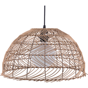 Beliani Pendant Lamp Selenge - Rattan Natural Boho Style Light Beliani Pendant Lamp Selenge - Rattan Natural Boho Style Light