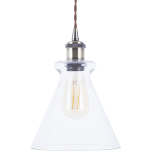 Beliani Pendant Lamp BERGANTES Glass Transparent Beliani Pendant Lamp BERGANTES Glass Transparent