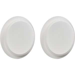 Beliani Set of 2 Wall Lamps SEMNON LED Metal White Beliani Set of 2 Wall Lamps SEMNON LED Metal White