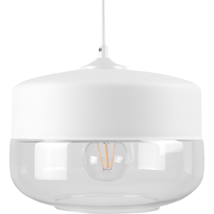Beliani Pendant Lamp White Geometric Modern Design - Pendant Lamp Beliani Pendant Lamp White Geometric Modern Design - Pendant Lamp