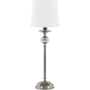 Beliani Table Lamp KUBENA Metal White Beliani Table Lamp KUBENA Metal White