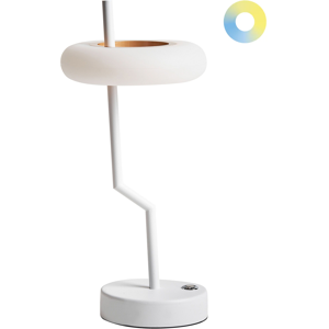 Beliani Alviela Modern White Aluminum Table Lamp Beliani Alviela Modern White Aluminum Table Lamp