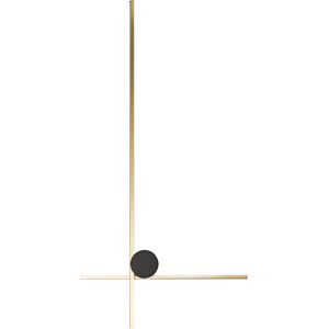 Beliani Wall Lamp - Modern Aluminum & Iron LED Light - 45x11x90cm Beliani Wall Lamp - Modern Aluminum & Iron LED Light - 45x11x90cm