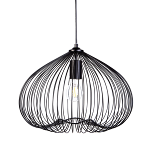 Beliani Pendant Lamp TORDINO Metal Black Beliani Pendant Lamp TORDINO Metal Black