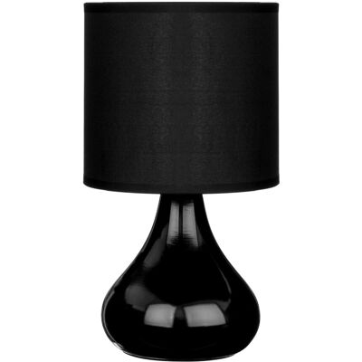 Premier Housewares E14 60 W Small Edison Screw with Bulbus Ceramic Table Lamp in Premier Housewares E14 60 W Small Edison Screw with Bulbus Ceramic Table Lamp in
