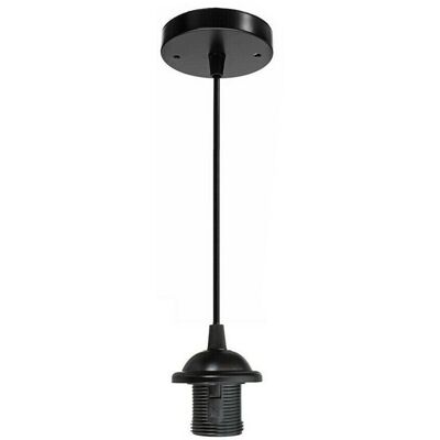 Unbranded (Black) Light Pendant Fitting Ceiling Rose E27 Suspension Set 3 Colours Light Ba Unbranded (Black) Light Pendant Fitting Ceiling Rose E27 Suspension Set 3 Colours Light Ba