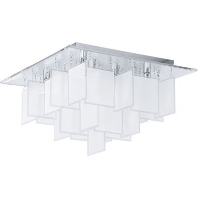 Loops Chrome Satin Glass G9 Ceiling Light - Ceiling Light Loops Chrome Satin Glass G9 Ceiling Light - Ceiling Light