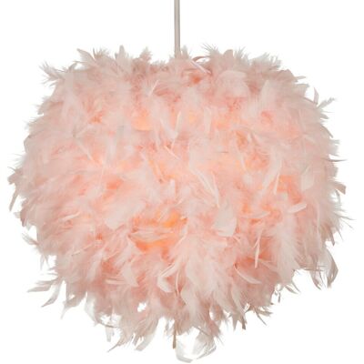 Litecraft Glow Feather Lampshade - 40cm Pink - Light, Cozy, Child's Room Litecraft Glow Feather Lampshade - 40cm Pink - Light, Cozy, Child's Room