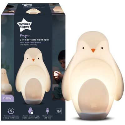 Tommee Tippee Baby 2 in 1 Night Light Penguin Portable Dimmable Rechargable Egg - Night Light Tommee Tippee Baby 2 in 1 Night Light Penguin Portable Dimmable Rechargable Egg - Night Light