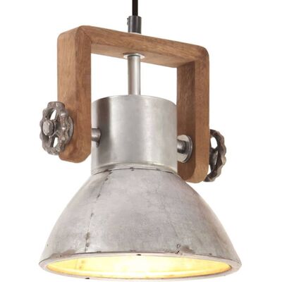 vidaXL Industrial Hanging Lamp - Silver - 19cm - E27 vidaXL Industrial Hanging Lamp - Silver - 19cm - E27